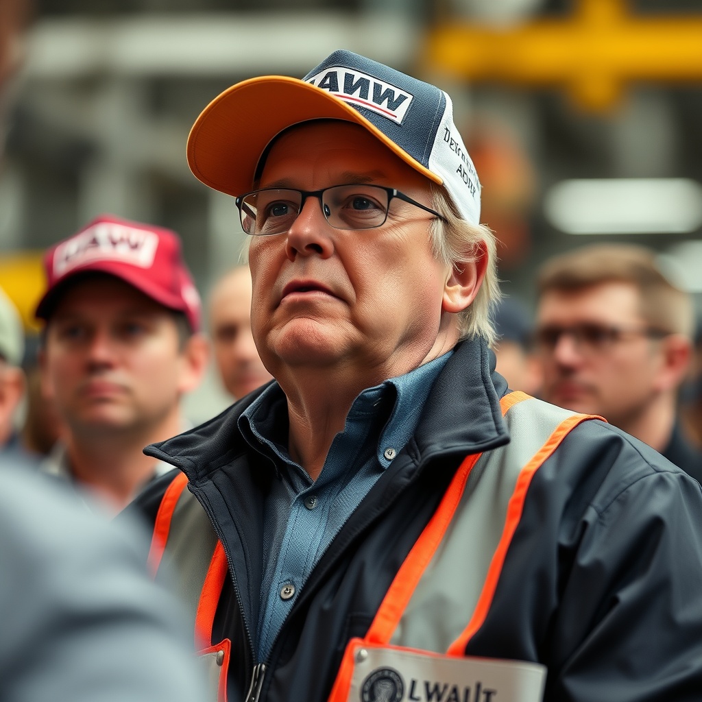 UAW defends union member who heckled Trump at Detroit factory